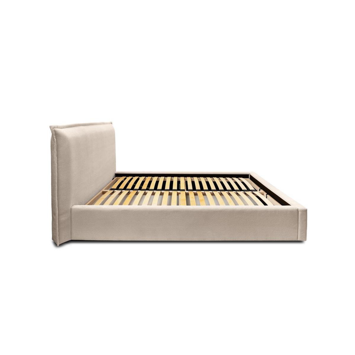 POLSTERBETT Amada In Pop - Beige, Holzwerkstoff/Textil (160/200cm) - Fun Möbel