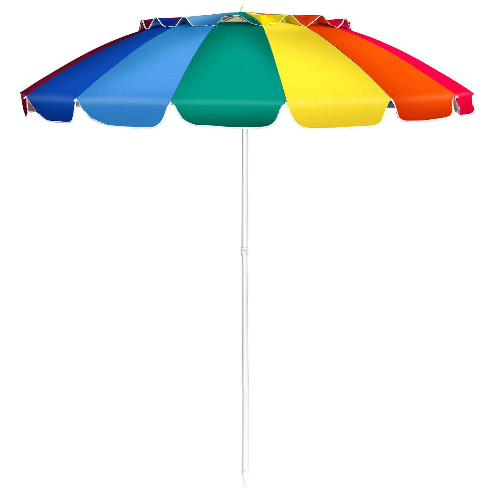 SONNENSCHIRM Bunt - Multicolor, Metall (250/250cm) - COSTWAY