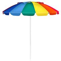 SONNENSCHIRM Bunt - Multicolor, Metall (250/250cm) - COSTWAY