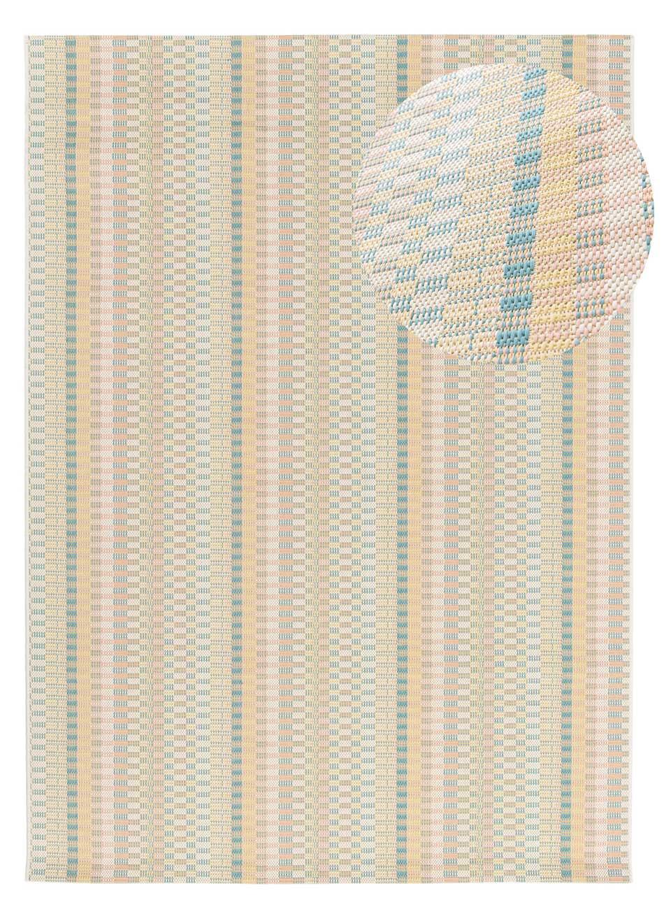 OUTDOORTEPPICH In Pastelltönen Manila 80/150 cm - Pastellblau/Pastellgrün, Textil (80/150cm) - Atticgo