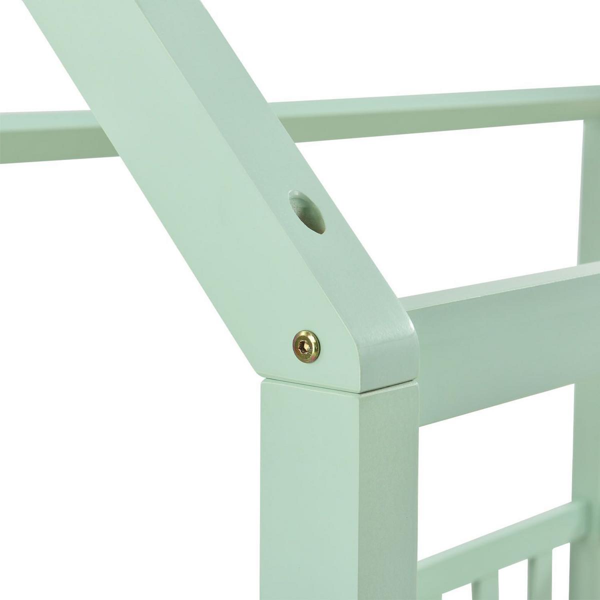 KINDERBETT Marli mint 90x200 cm - Mintgrün, Holz (90/200cm) - Juskys