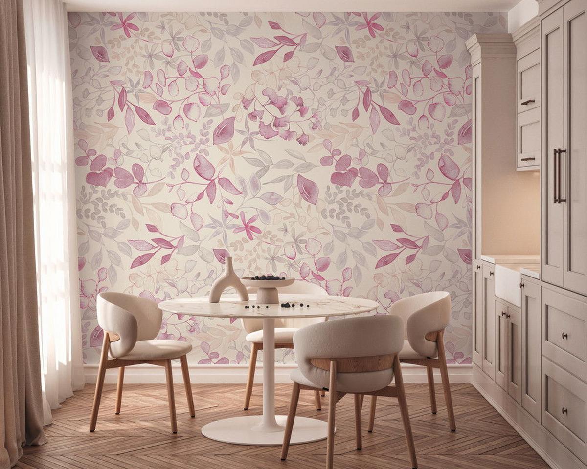 VLIESTAPETE Rosa 159/280 cm - Pink, Textil (159/1cm) - KUNSTLOFT