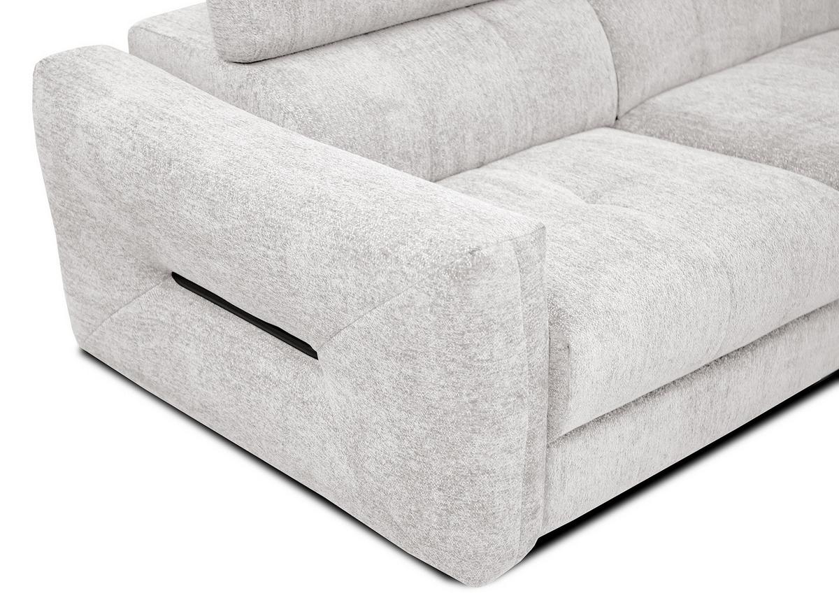 ECKSOFA CALVERA 5-Sitzer, weiß - Weiß, Holzwerkstoff/Textil (298/239cm) - Wozimo