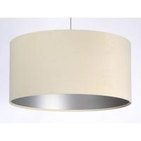 HÄNGELEUCHTE Silber 50/25 cm - Beige/Silberfarben, Kunststoff (50/0.8/25cm) - ONZENO