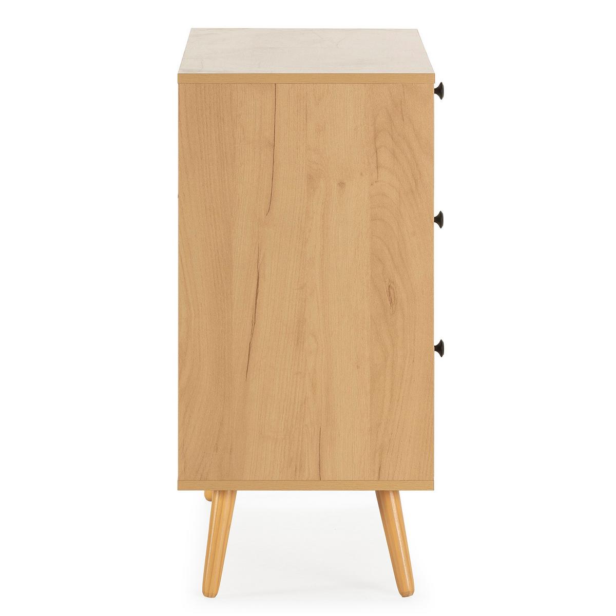 KOMMODE 80/77/39 Bella Eiche - Honigeiche, Holzwerkstoff (80/77/39cm)