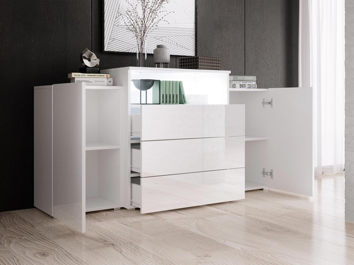 SIDEBOARD Urban III - Alufarben/Braun, Holzwerkstoff/Kunststoff (150/81/39cm) - MIRJAN24