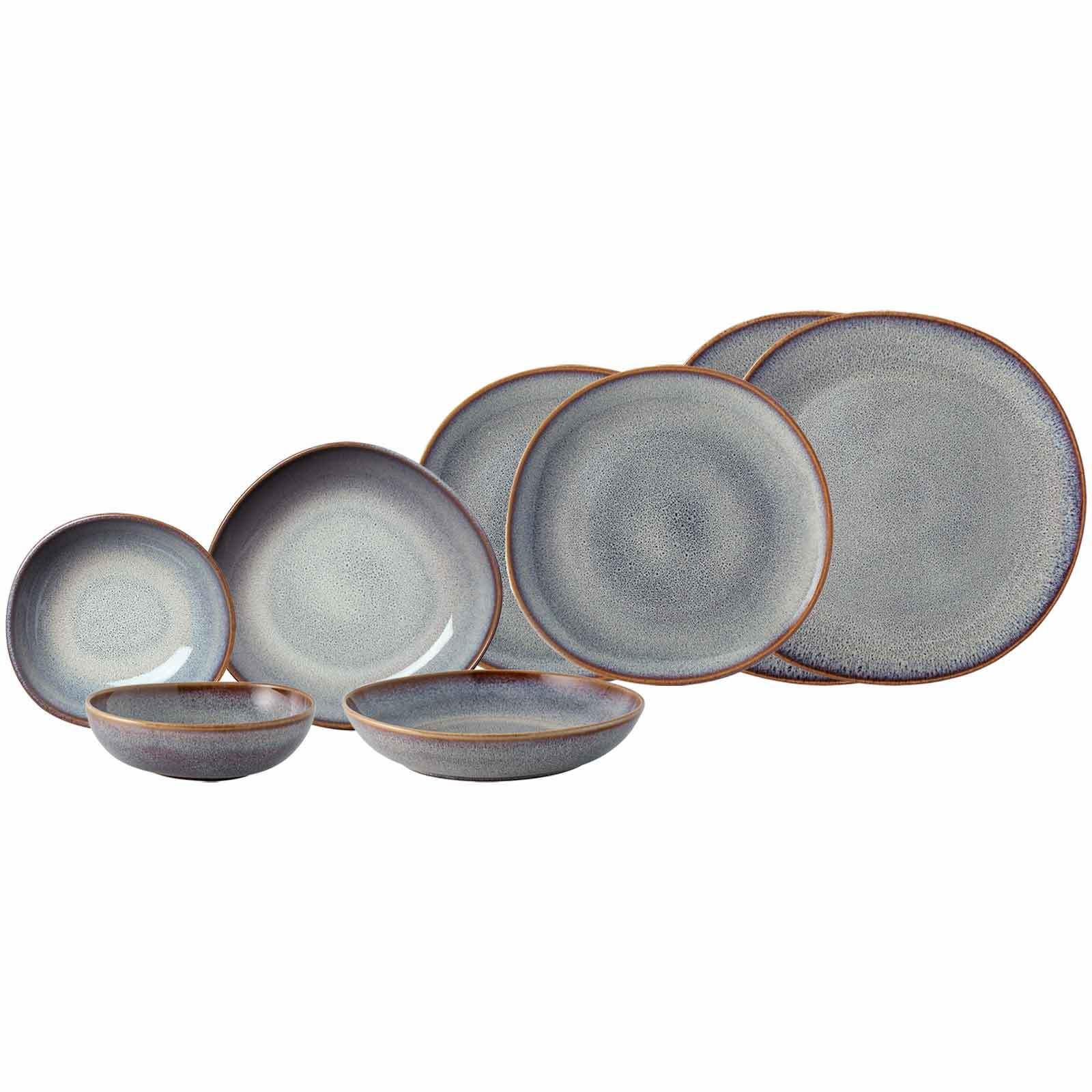 EINSTEIGER-SET Lave Beige 8-tlg. - Beige, Keramik (2/2/2cm) - like.Villeroy & Boch
