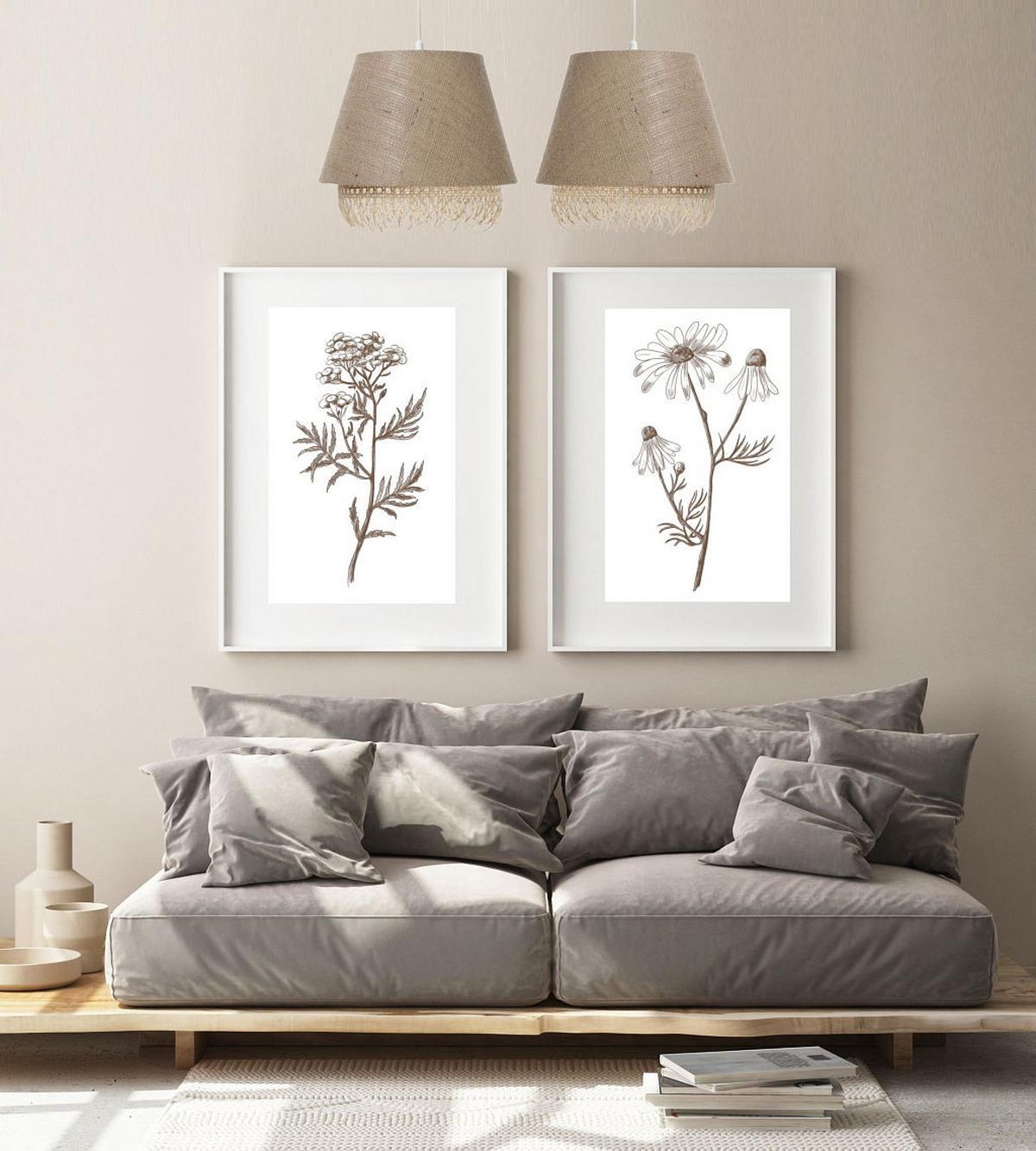 HÄNGELEUCHTE Beige 30/27 cm - Beige, Naturmaterialien (30/1.3/27cm) - ONZENO