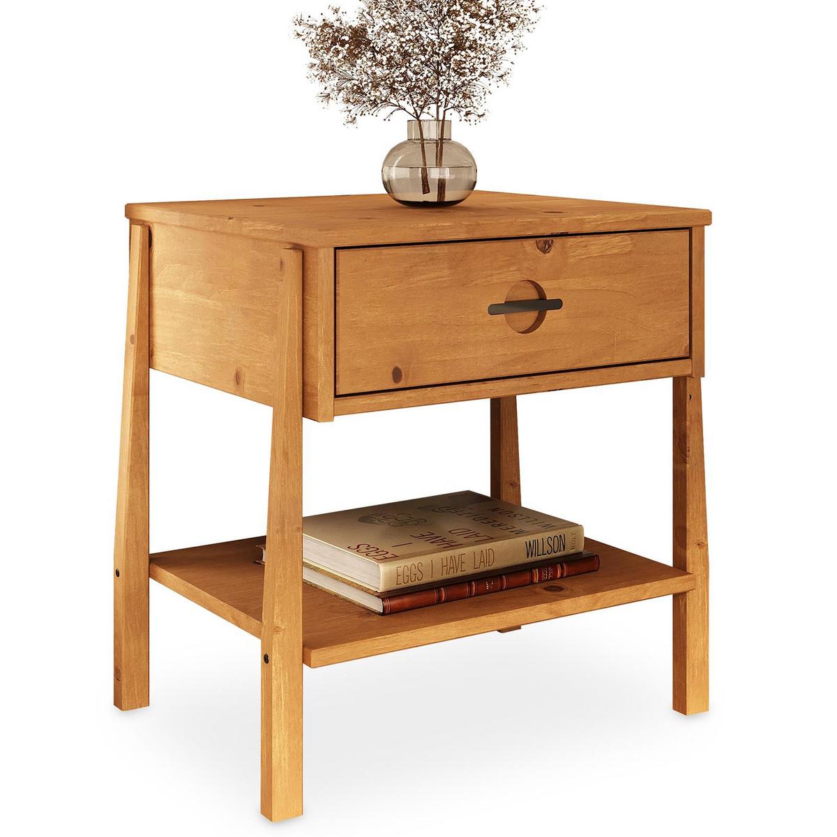 NACHTTISCH ADAMO Eiche - Eichefarben, Holz (45/49/41cm) - IDIMEX