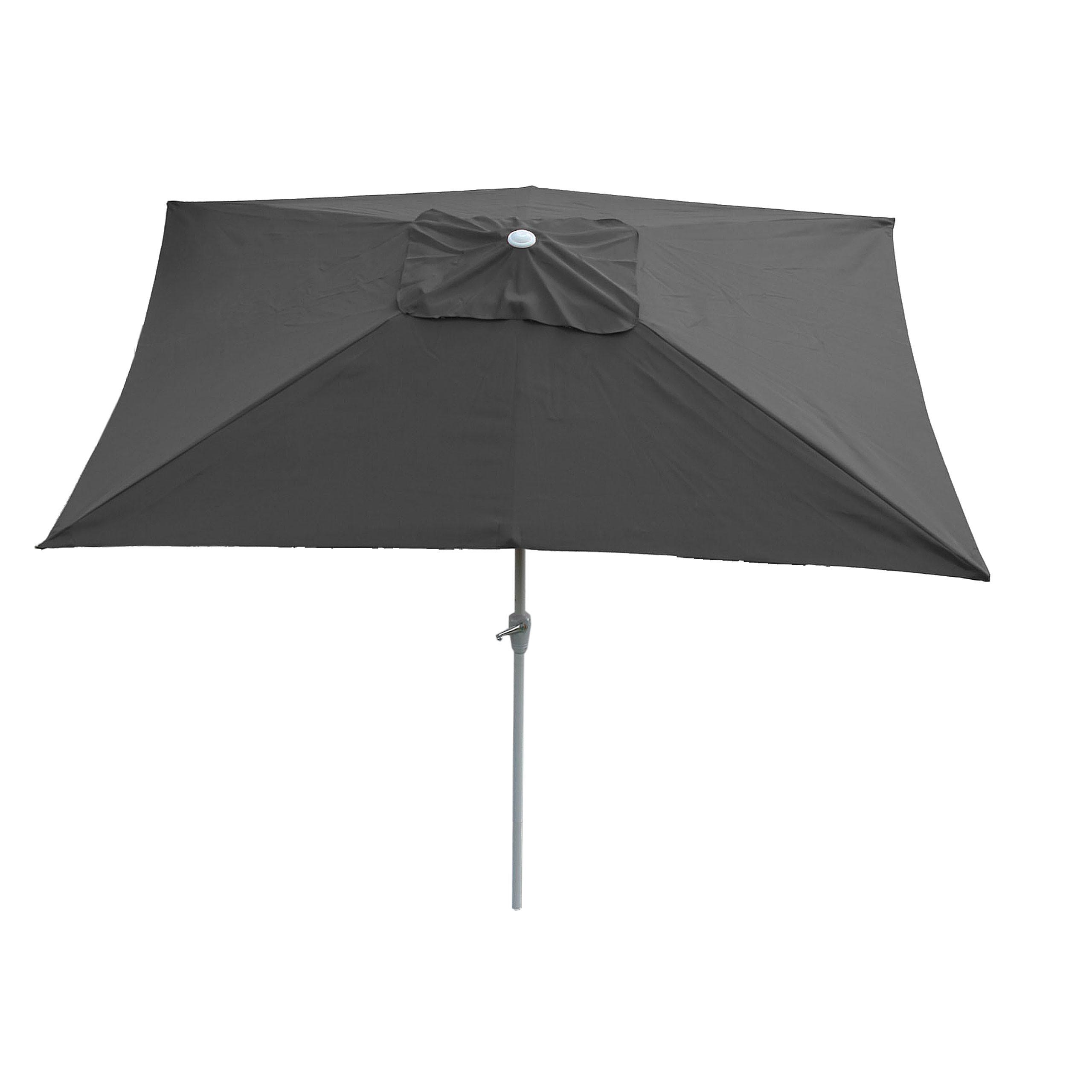 SONNENSCHIRM Anthrazit - Anthrazit, Textil (192/295cm) - MCW