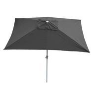 SONNENSCHIRM Anthrazit - Anthrazit, Textil (192/295cm) - MCW