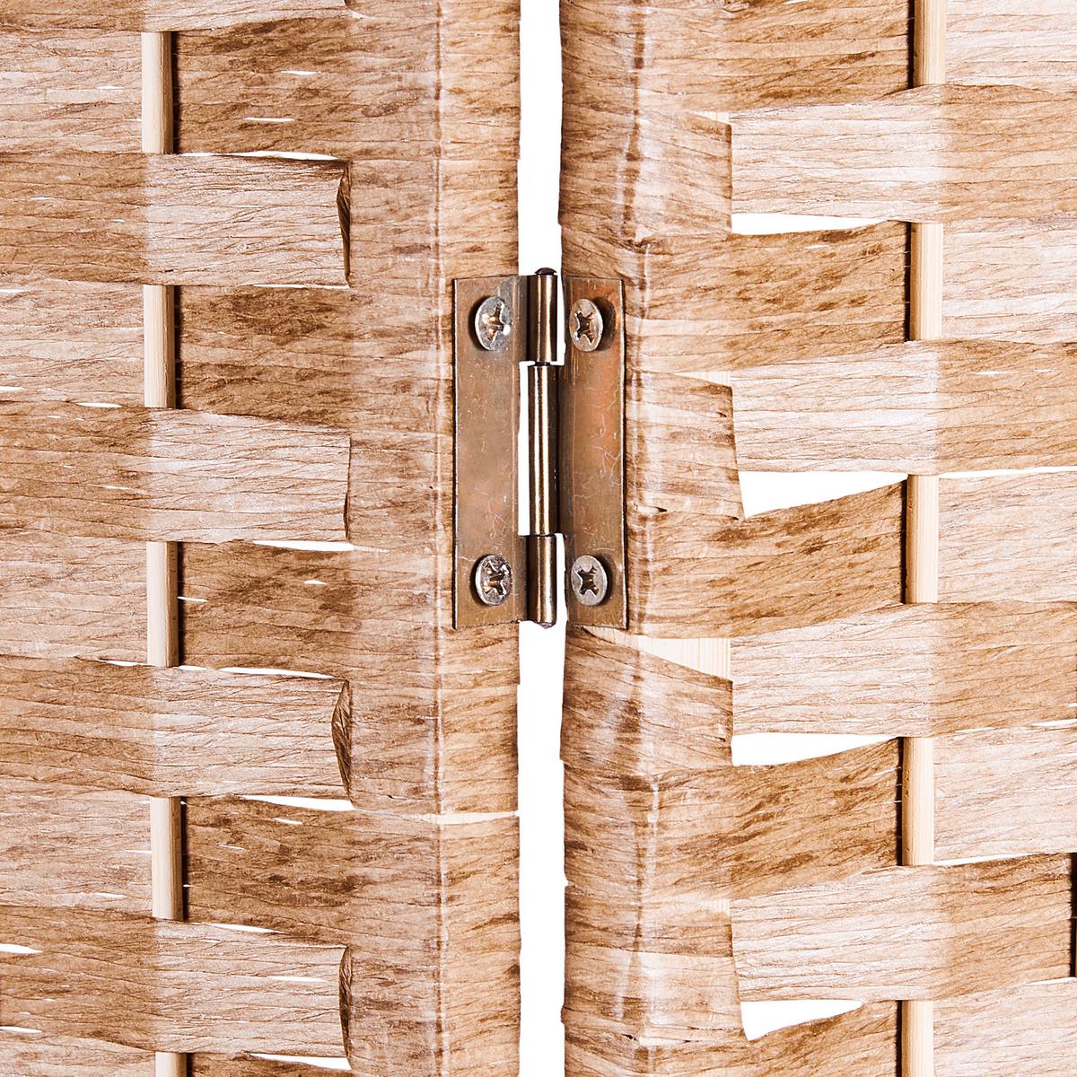 RAUMTEILER 4-teilig Braun 158/170 cm Trafoi - Braun, Holz (158/170/7cm) - Beliani