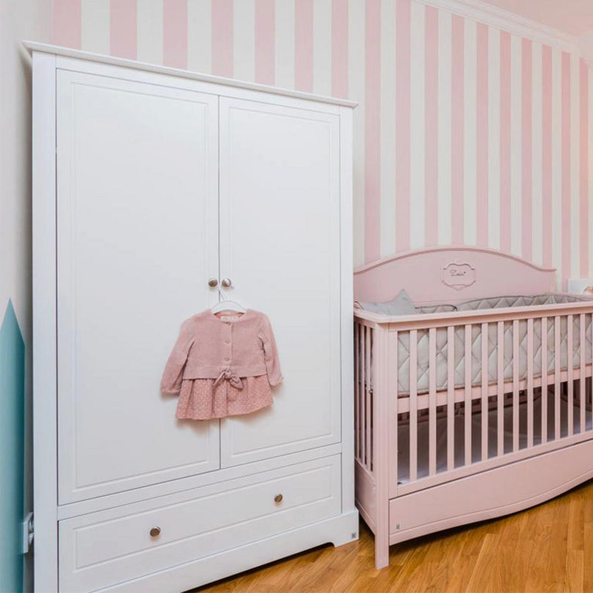SCHRANK 2 Türen Weiß - Weiß, Holzwerkstoff (102/174/52cm) - Petits-meubles