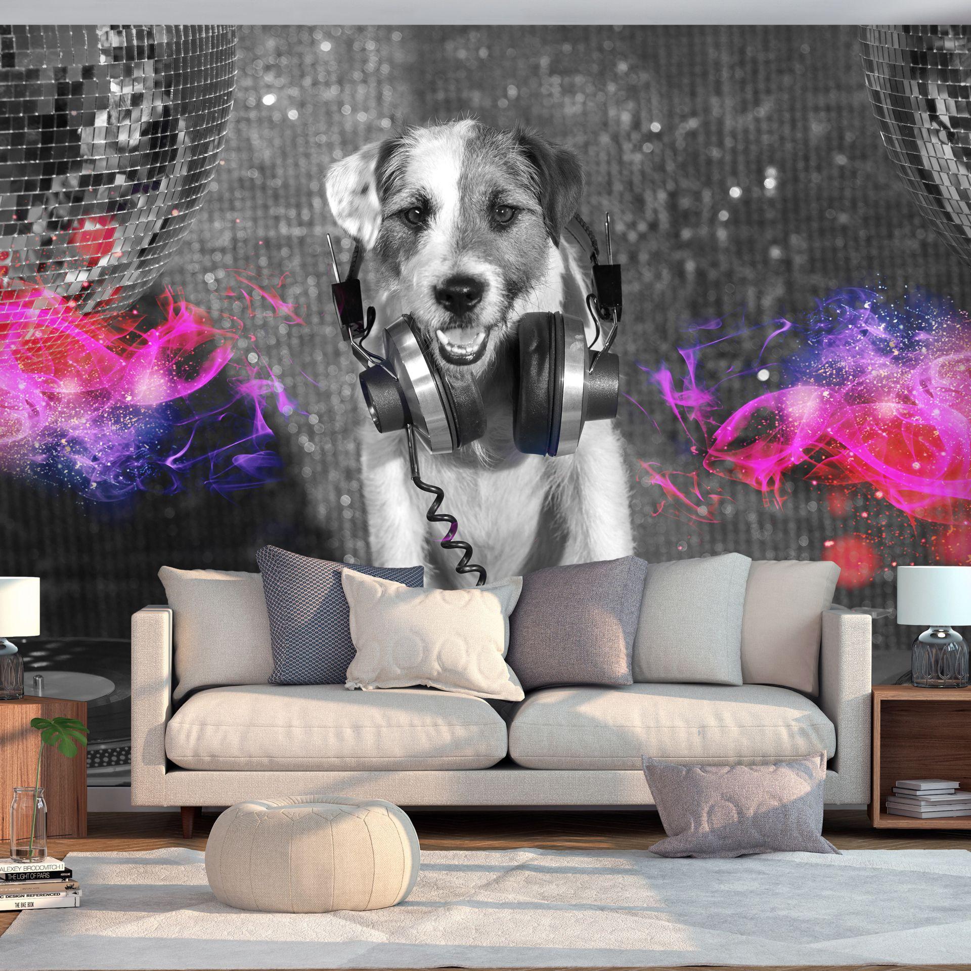 SELBSTKLEBENDE FOTOTAPETE 147/105 cm - Pink/Schwarz, Kunststoff/Textil (147/1cm) - KUNSTLOFT