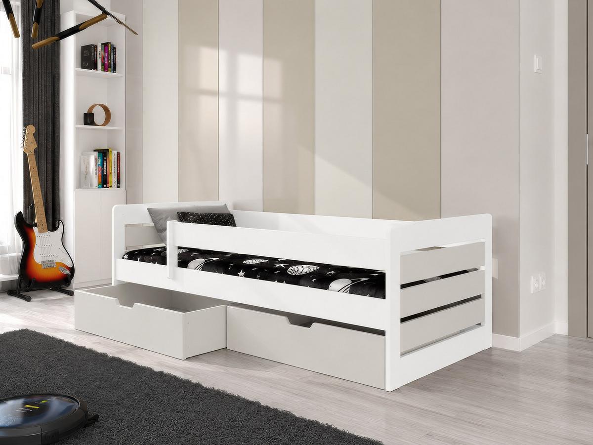 JUGENDBETT Bella - Kaschmir/Weiß, Holz (90/200cm) - MIRJAN24