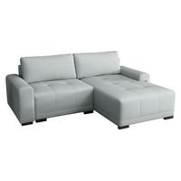 ECKSOFA Milton - Silberfarben/Schwarz, Holz/Textil (237/180cm) - MIRJAN24