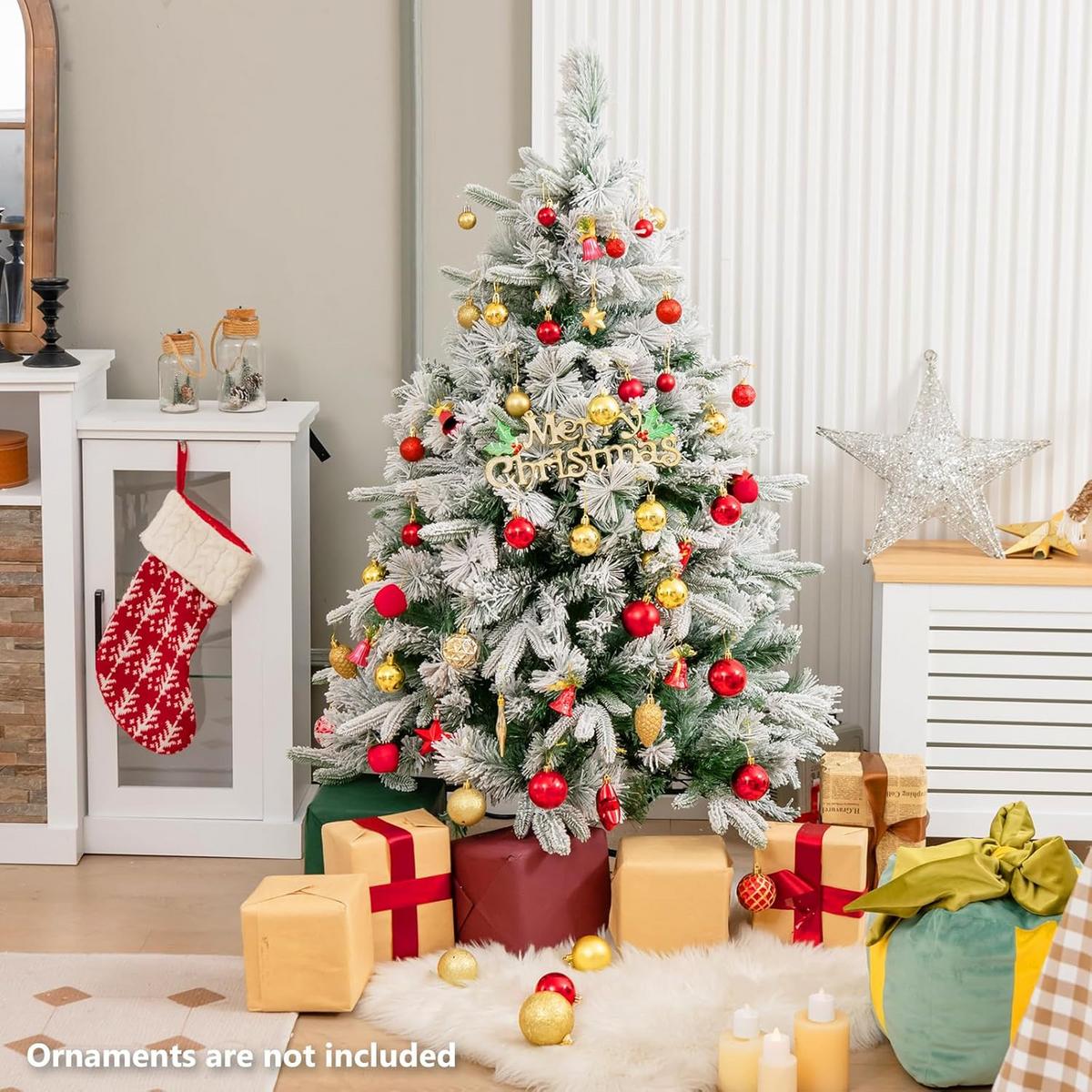 WEIHNACHTSBAUM Beleuchtung Grün - Grün, Kunststoff (136cm) - COSTWAY