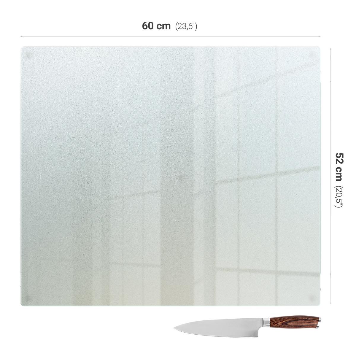 KÜCHENRÜCKWAND Glas transparent 60x52 cm - Transparent, Glas (60/52/0.4cm) - TULUP