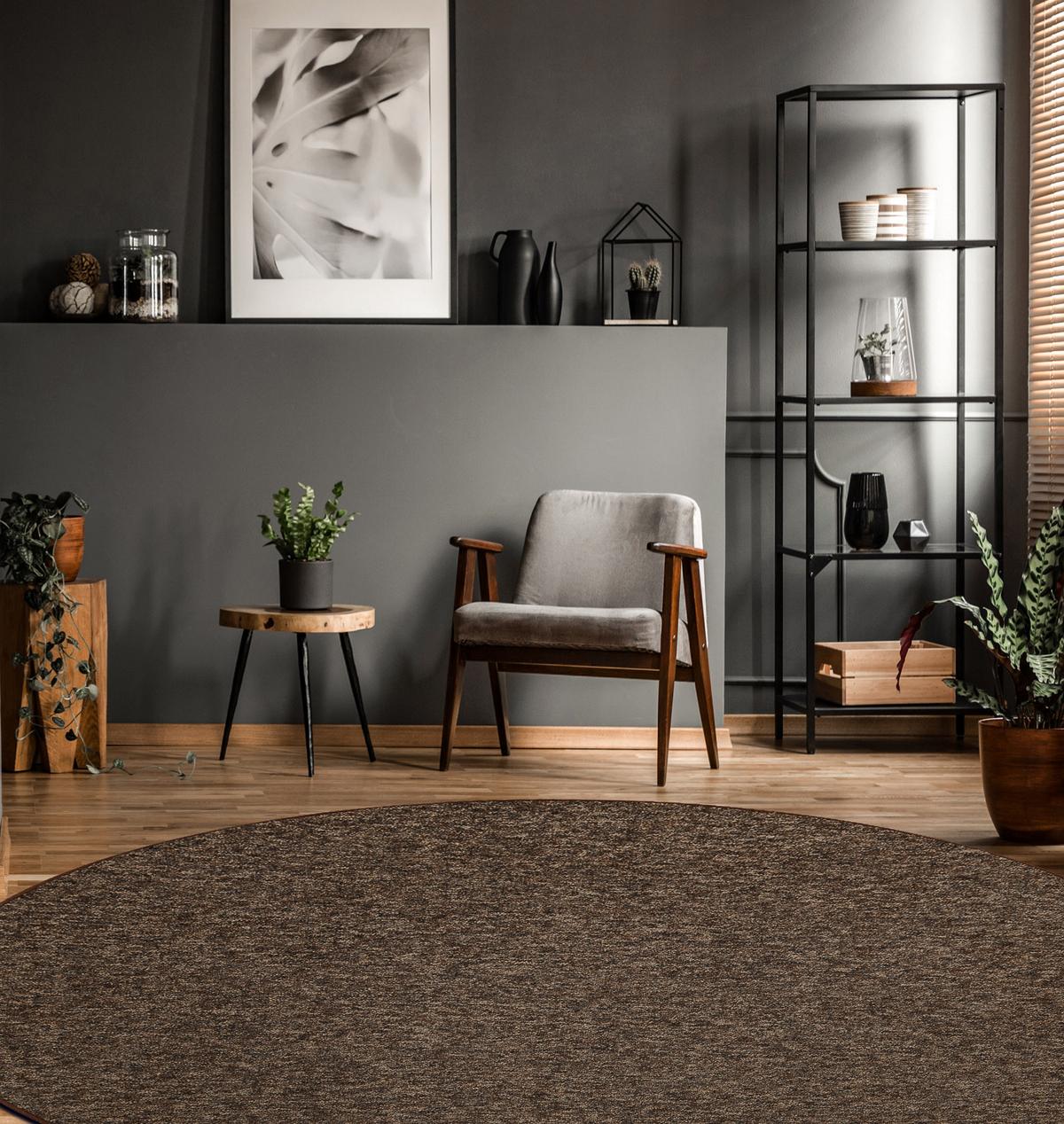 TEPPICH rund SUPERSTAR 150 cm - Braun, Textil (150/150cm) - rugsX