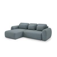 ECKSOFA Gaston Mit Schlaffunktion - Anthrazit, Holzwerkstoff/Textil (304/190cm) - Fun Möbel