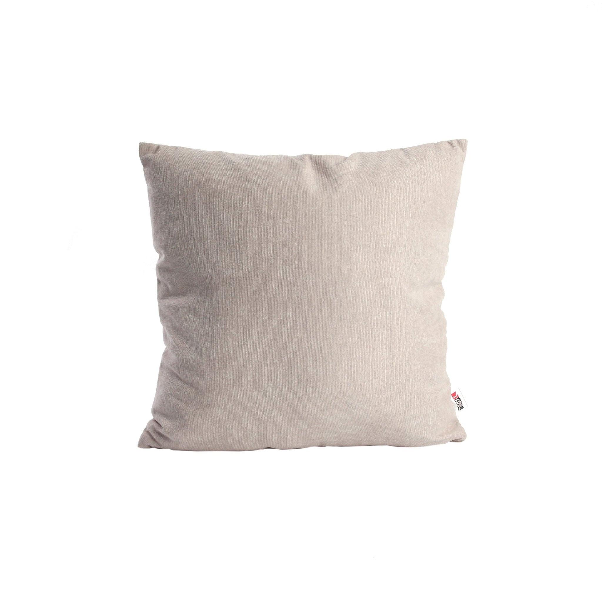 DEKOKISSEN Uni Hellgrau 45x45 cm mit Füllung - Grau, Textil (45/45cm) - Deco-Raum