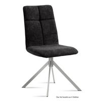 ESSZIMMERSTUHL (6er-Set) Dorine 47x92x60 Edelstahl/Anthrazit - Edelstahlfarben/Anthrazit, Kunststoff (60/92/47cm) - 58aufmkessel