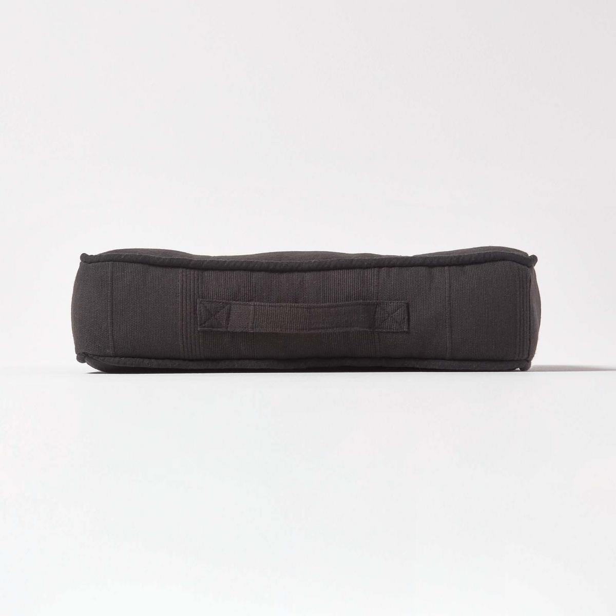 SITZKISSEN Rajput schwarz 40/40/8 cm - Schwarz, Textil (40/40/8cm) - Homescapes