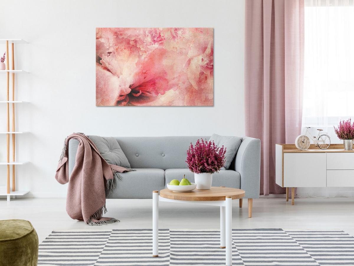 KUNSTDRUCK Rosa 60/40 cm - Pink, Textil (60/40cm) - KUNSTLOFT