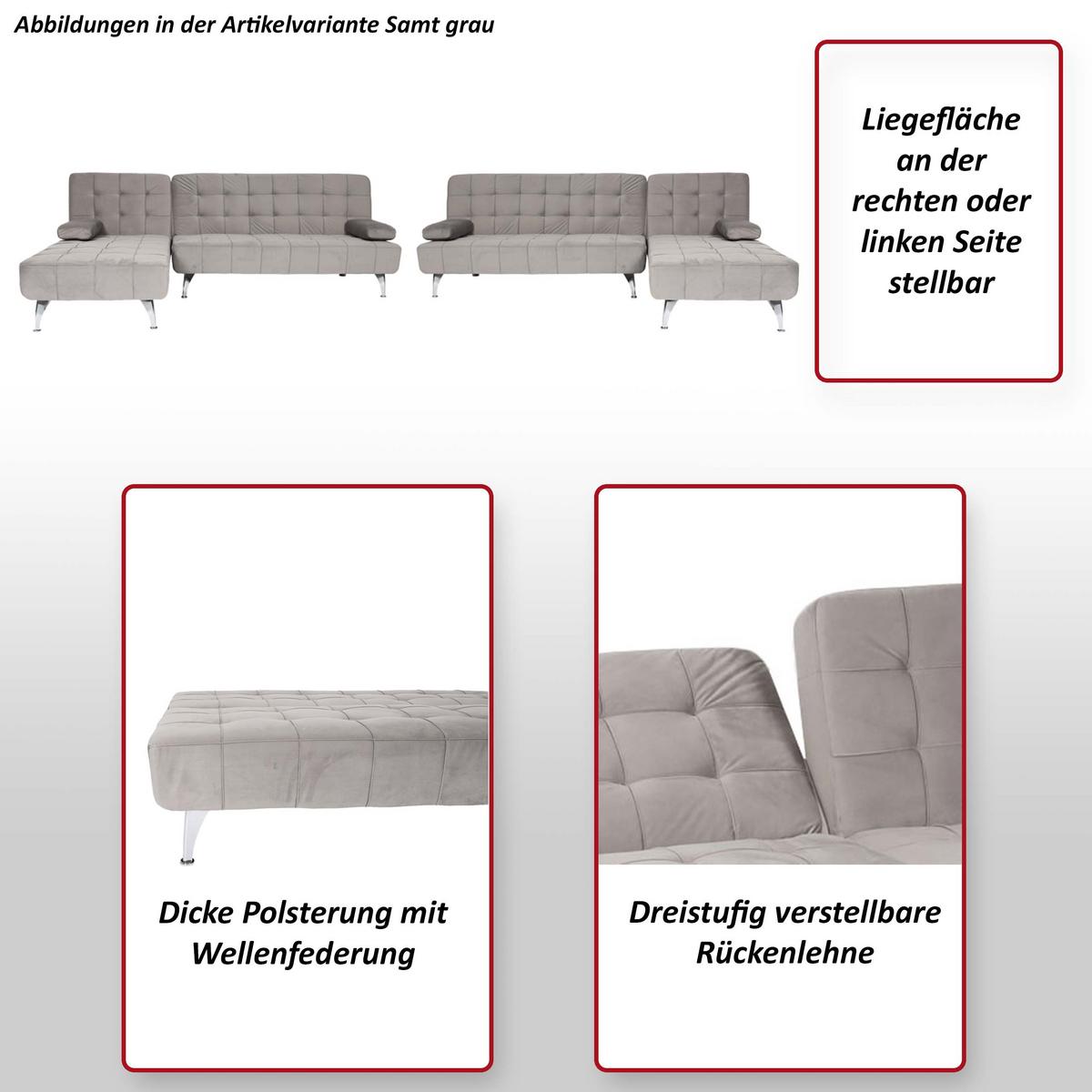 SCHLAFSOFA Schwarz - Schwarz, Textil (236/95cm) - MCW