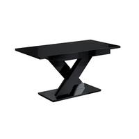ESSTISCH ausziehbar 140 -180x80x75 cm - Schwarz Hochglanz - RONX - Schwarz Hochglanz, Holzwerkstoff (140/80/75cm) - ALTDECOR