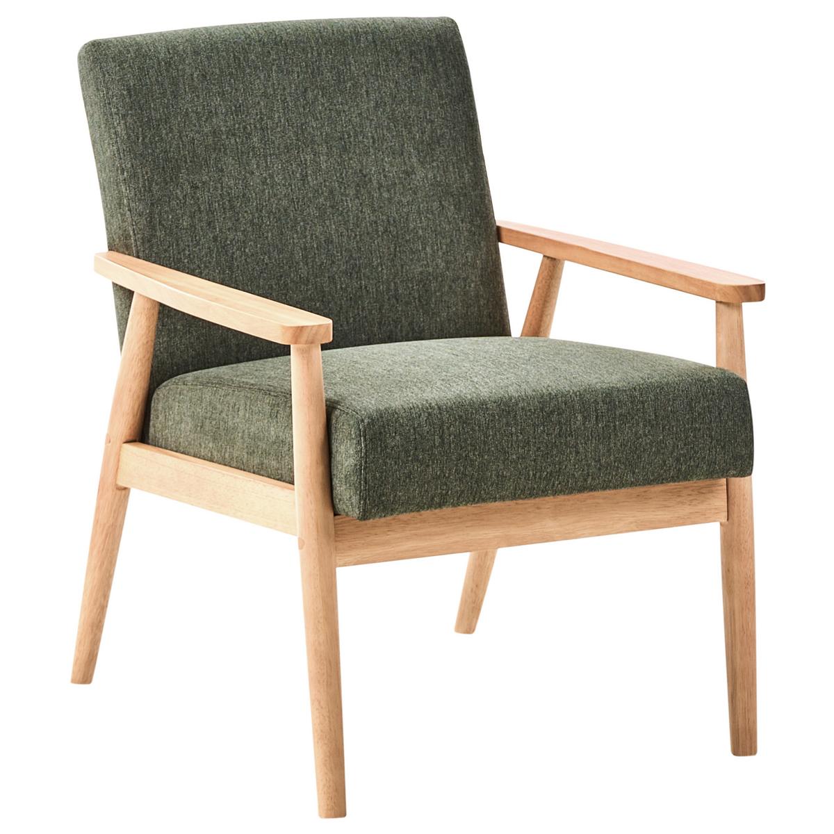 SOFA-SET 6-Sitzer Stoff Hellbraun/Grün Esrum - Hellbraun/Braun, Textil (151/79/72cm) - Beliani