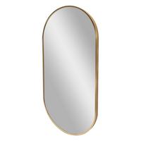 WANDSPIEGEL Corato - Goldfarben, Glas/Metall (38.4/2.8/78.4cm) - [en.casa]