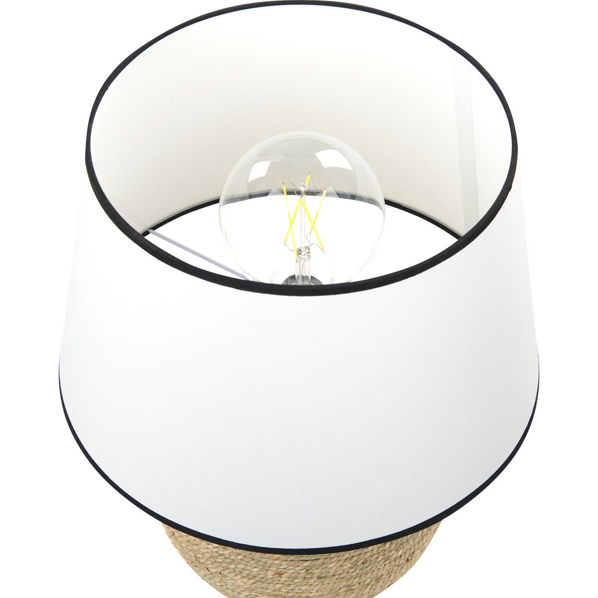 TISCHLAMPE Growee 38/38/46 cm - Hellbraun, Naturmaterialien (38/38/46cm) - Beliani