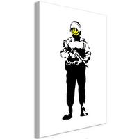 KUNSTDRUCK Schwarz-Weiß 60/90 cm - Gelb/Schwarz, Textil (60/90cm) - KUNSTLOFT