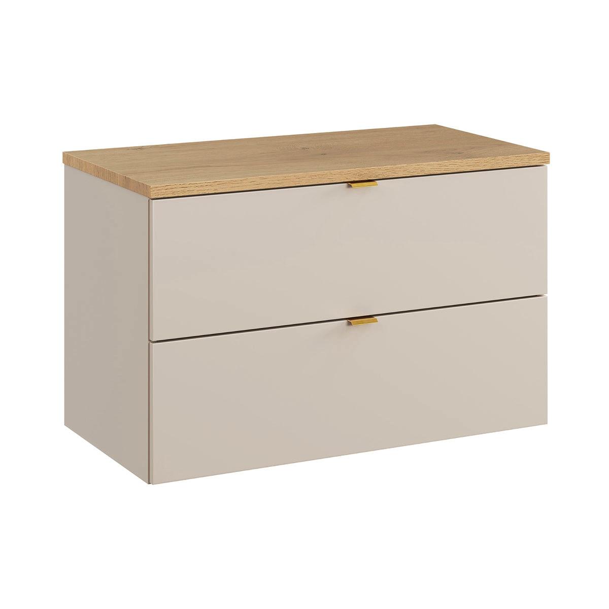 WASCHTISCHUNTERSCHRANK 80.6cm Azel Kaschmir - Beige, Holzwerkstoff (80.6/52/46cm) - Petits-meubles