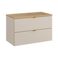 WASCHTISCHUNTERSCHRANK 80.6cm Azel Kaschmir - Beige, Holzwerkstoff (80.6/52/46cm) - Petits-meubles