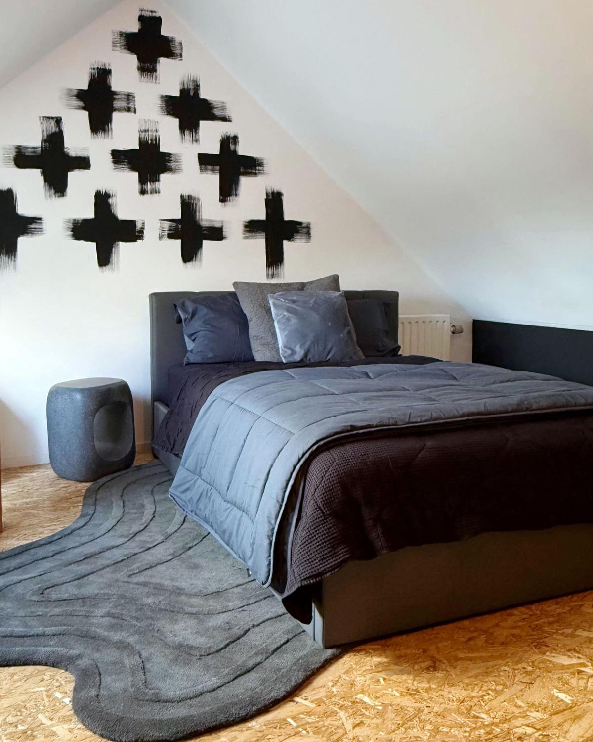 BETT 140/200cm Dunkelgrau Dreux - Dunkelgrau, Textil (140/200cm) - Beliani