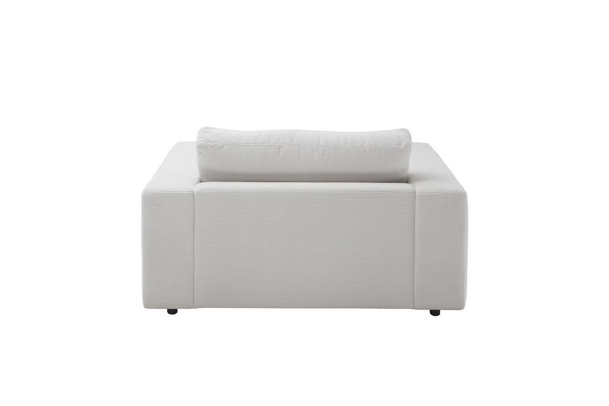 LONGSEAT MADELINE Weiß Cord - Schwarz/Weiß, Kunststoff/Textil (150/86/170cm) - KAWOLA