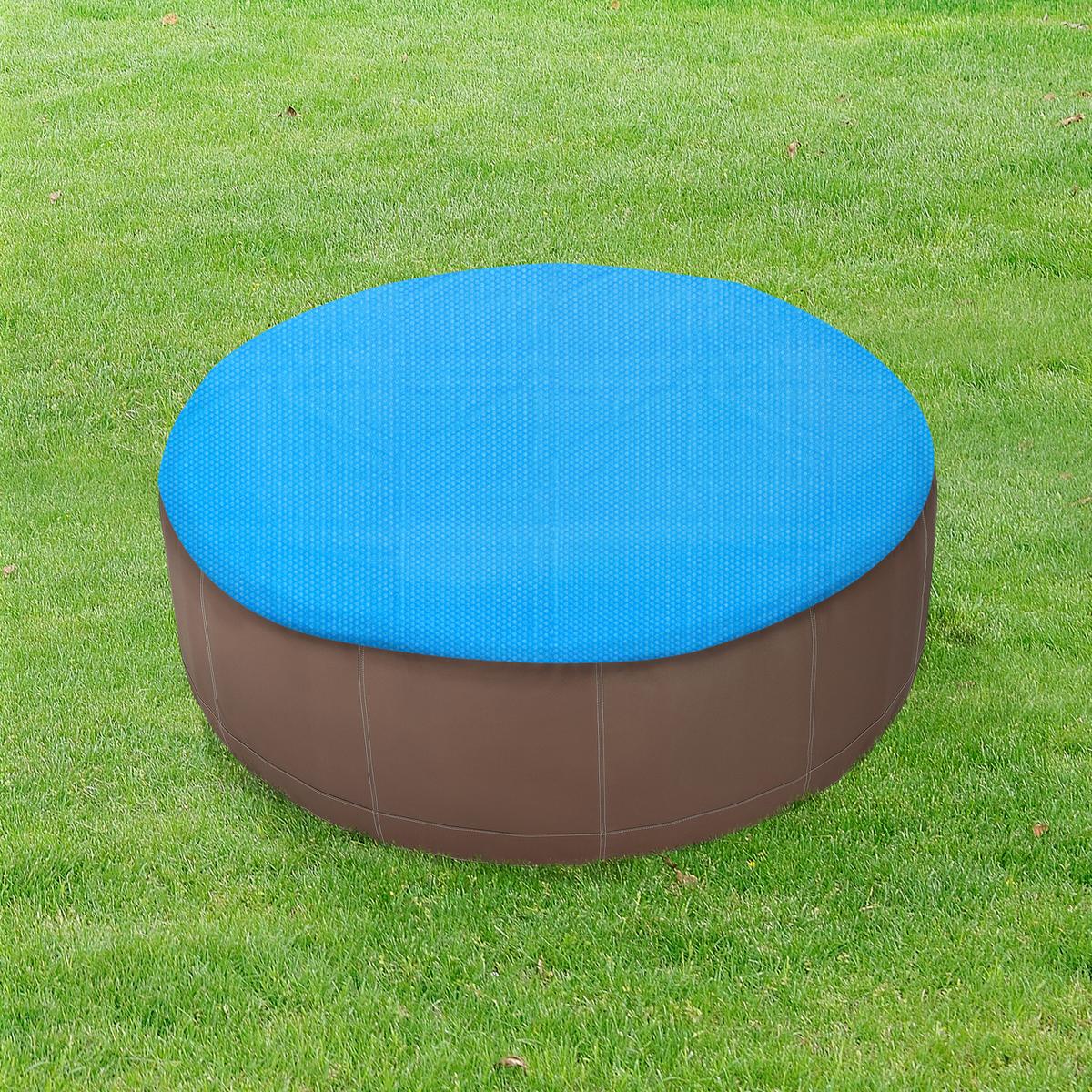 SOLARPLANE rund - Blau, Kunststoff (549/549cm) - [en.casa]