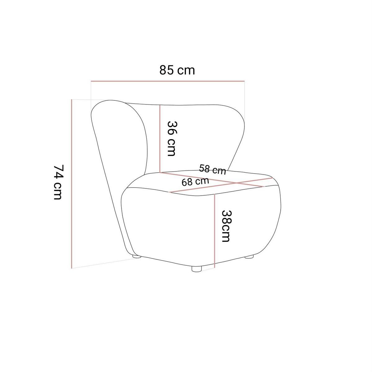 SESSEL ARLO LOUNGE Rolf 08 - Graphitfarben, Textil (85/74/58cm) - Lookway