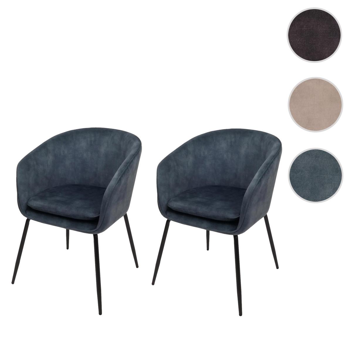 ESSZIMMERSTUHL Blau - Blau, Textil (57/79/53cm) - MCW