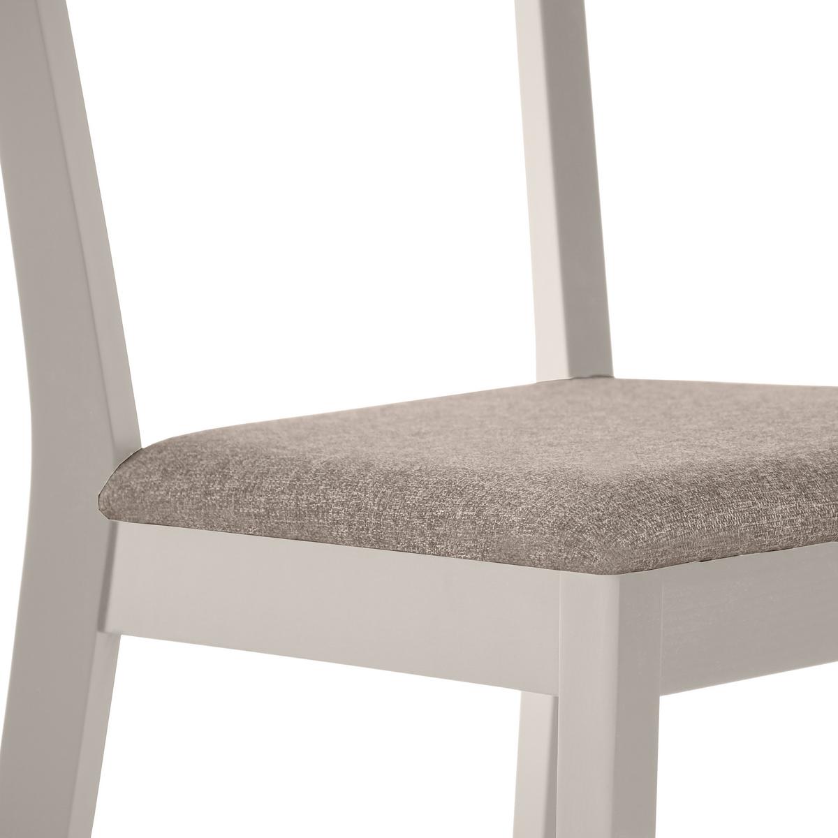 STUHL Moden mit kaschmirfarbenen Holzbeinen, Polsterstuhl, Beige - Kaschmir/Beige, Holz (45/84/45cm) - Beautysofa