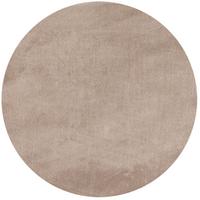 TEPPICH Kurzflor Waschbar LECH in Beige, einfarbig, Ø 160 cm - Beige, Textil (160/160cm) - KADIMA DESIGN