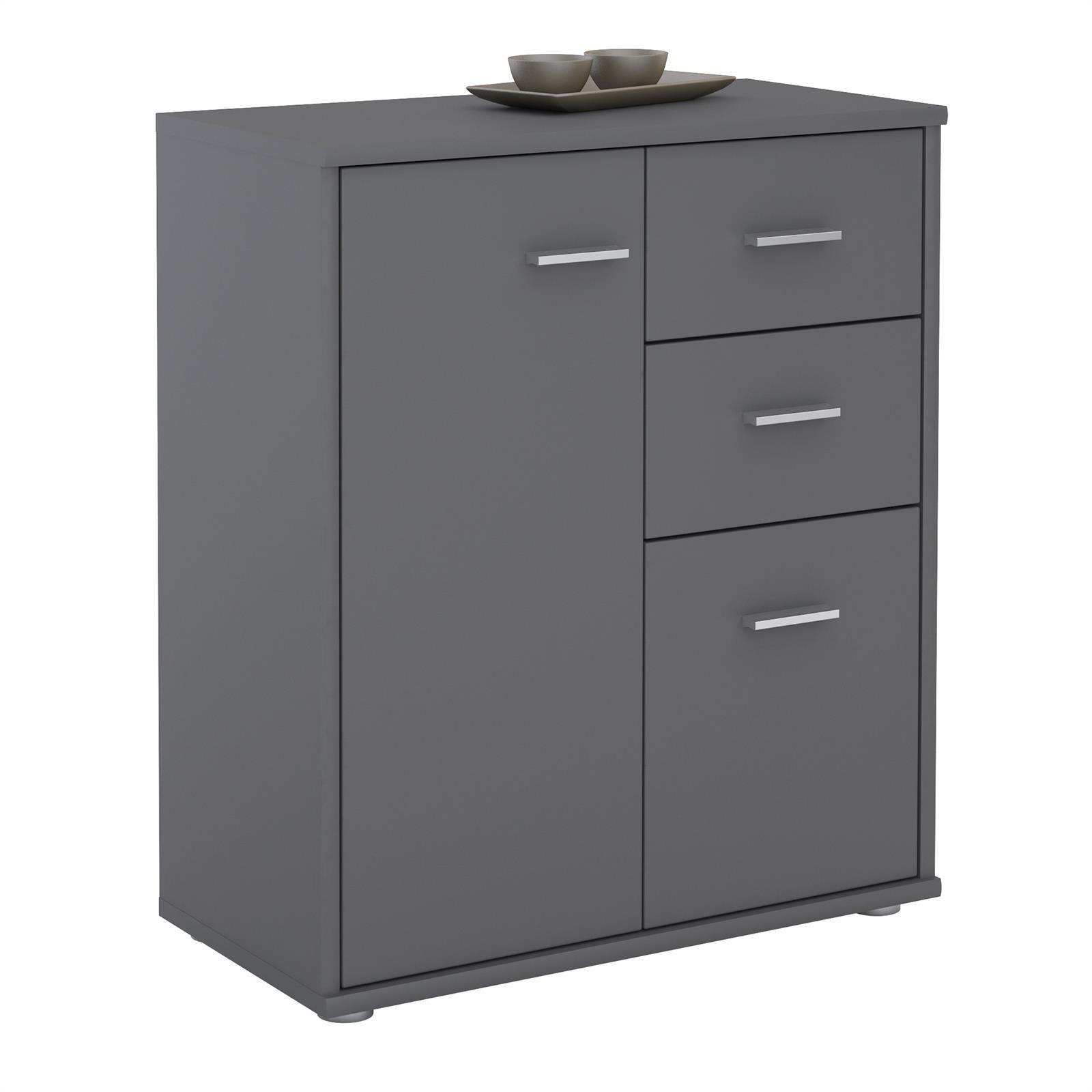 KOMMODE LOCARNO - Grau, Holzwerkstoff (60/70/30cm) - CARO-Möbel