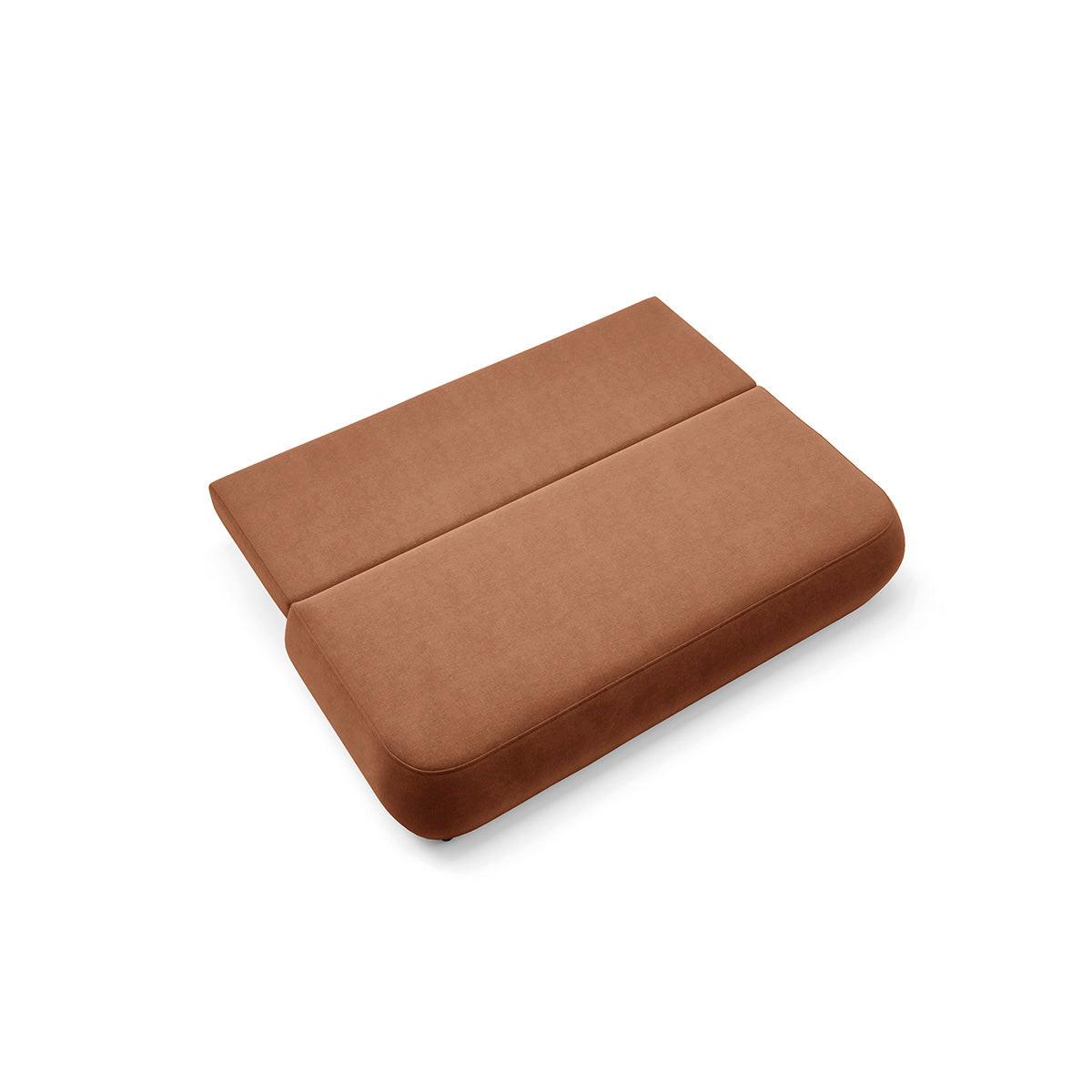 SOFA Antonio 3 Sitzplätze Terracotta - Terracotta, Holz (210/82/106cm) - Petits-meubles