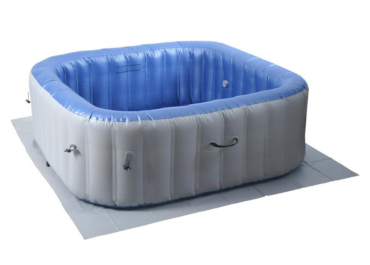 WHIRLPOOL eckig Grau - Grau, Kunststoff (198/67/198cm) - MCW