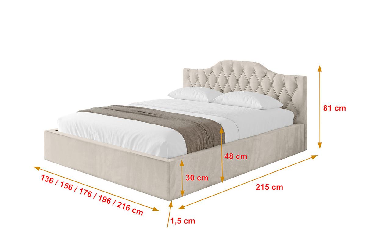 POLSTERBETT mit Bettkasten und Lattenrost, Bett mit Matratze H3/H4 - FALIO-V1 120x200 Beige - Beige, Holzwerkstoff/Textil (120/200cm) - ALTDECOR