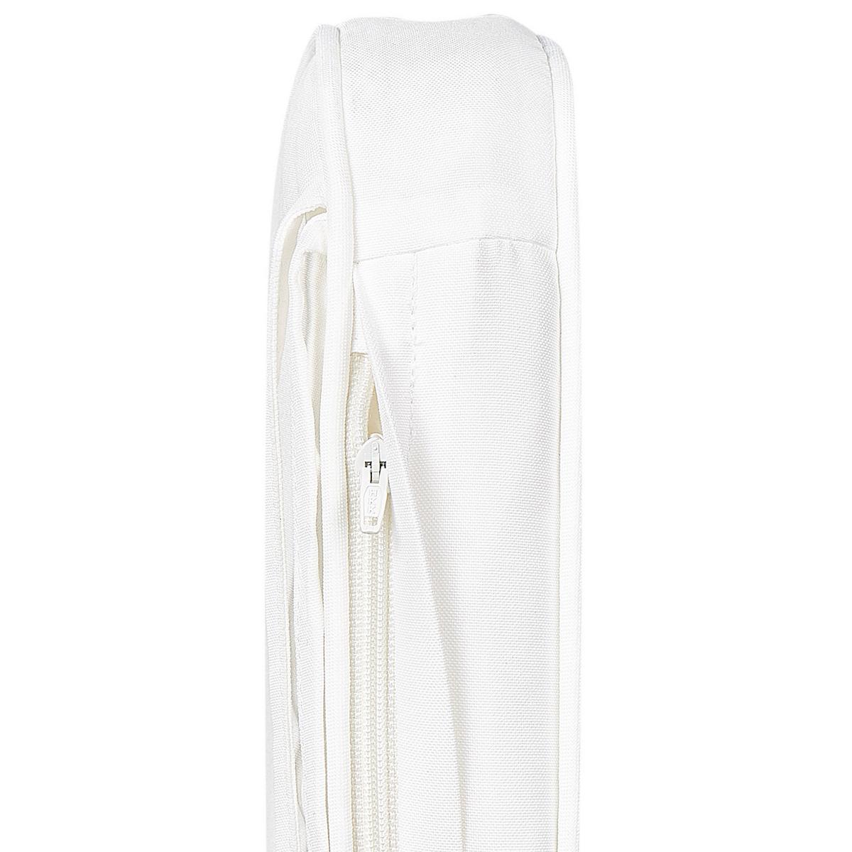 SITZKISSEN Weiß 29 x 38 cm Fiji - Weiß, Textil (38/5/29cm) - Beliani