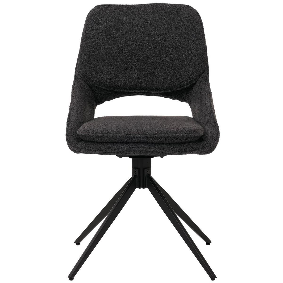 ESSZIMMERSTUHL Grau 6er-Set - Dunkelgrau/Grau, Textil (55/87/55cm) - MCW