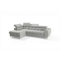 ECKSOFA Bastien Mit Schlaffunktion - Hellgrau, Holzwerkstoff/Textil (170/260cm) - Fun Möbel
